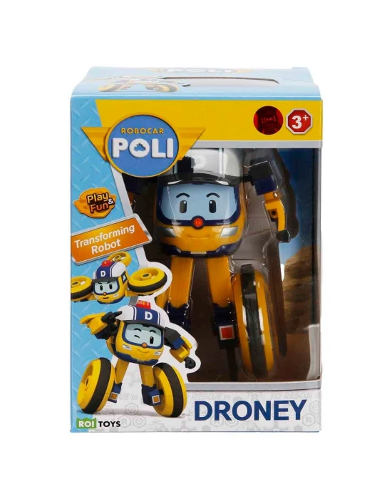 Robocar Poli Transforming Robot Figür - Droney 0656