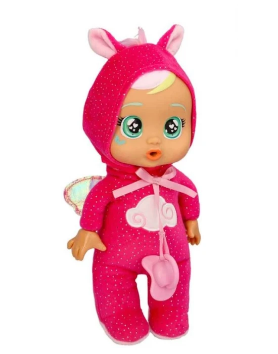 Cry Babies Ağlayan Yumuş Bebek CYB76000 - Koyu Pembe Tulumlu Hannah