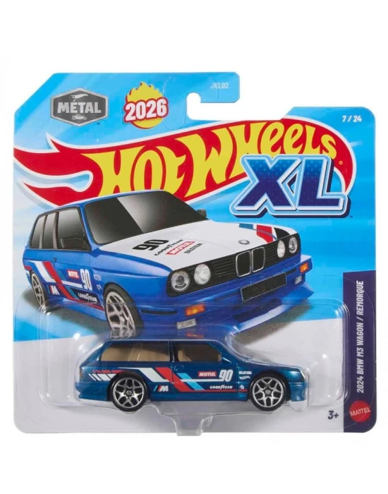 Hot Wheels XL Diecast Araba Tekli Paket 1:43 2024 Bmw M3 Wagon/Remorque-JKL04