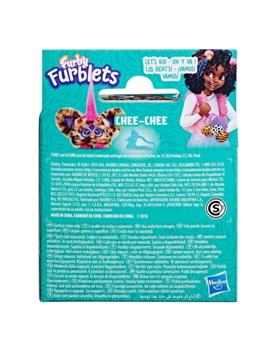 Furby Furblets Chee-Chee Elektronik Mini Peluş 45+ Sesli 6+ Yaş