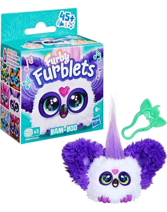 Furby Furblets BAM-BOO Elektronik Mini Peluş 45+ Sesli 6+ Yaş