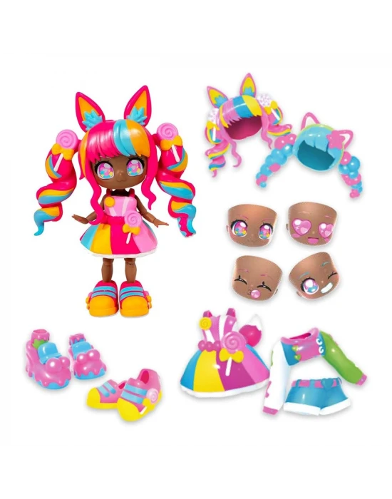 Animakii Bebek ve Aksesuar Seti - Candy ve Bubble Gum