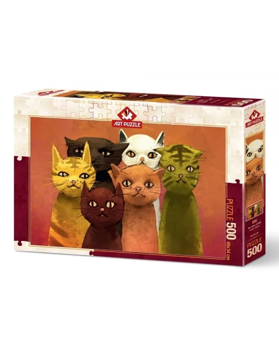 Art Puzzle Kediler Takımı 500 Parça Puzzle
