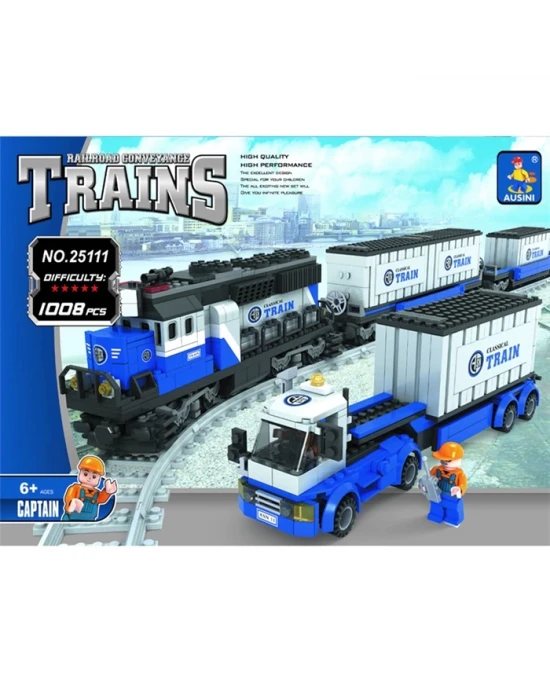 Ausini 1008 Parça Tren Seti 25111