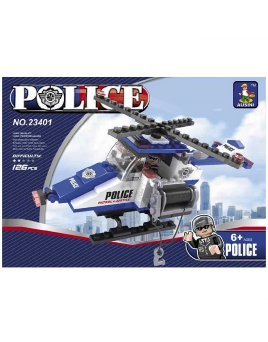 Ausini 126 Parça Polis Seti 23401