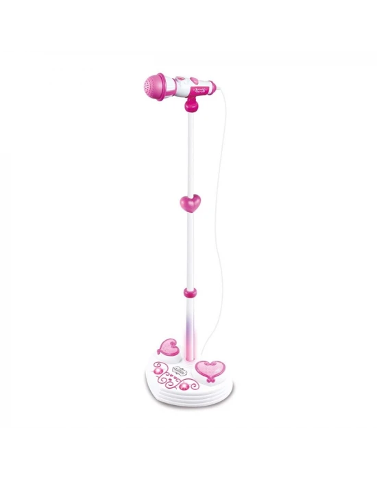 Ayaklı Pembe Karaoke Mikrofonu GGI190149