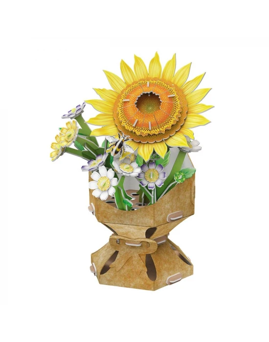 Ayçiçeği Buketi 3D Puzzle W3303h