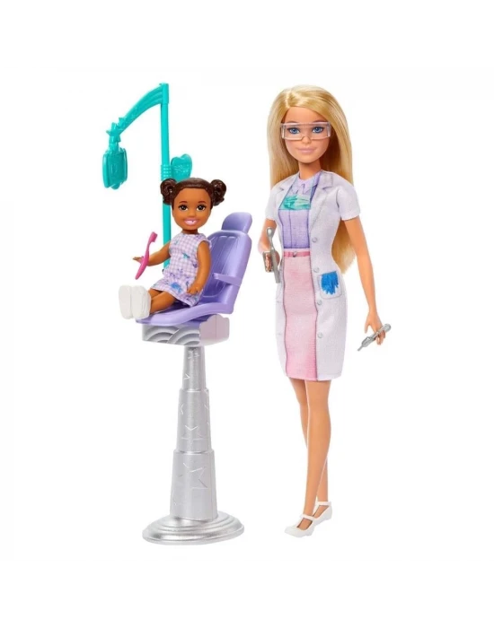 Barbie Bakım Temalı Kariyer Oyun Setleri - Dişçi JCR74