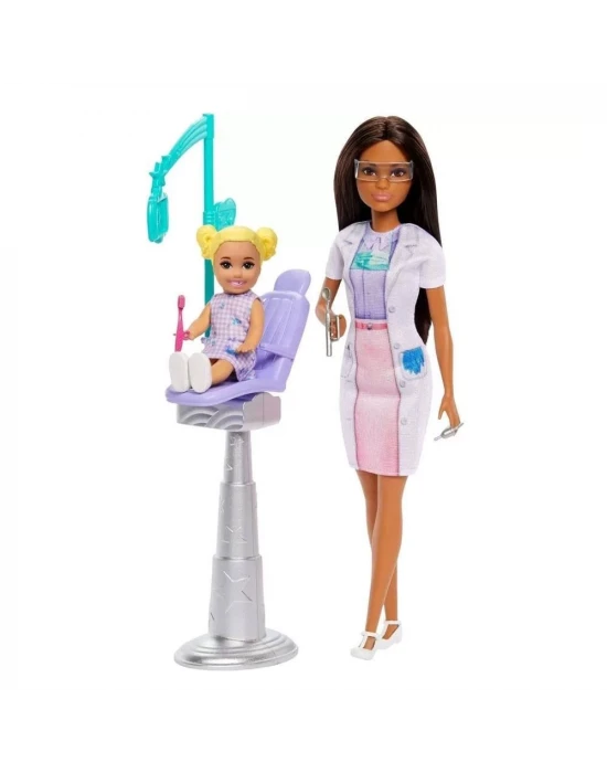 Barbie Bakım Temalı Kariyer Oyun Setleri - Dişçi JCR75