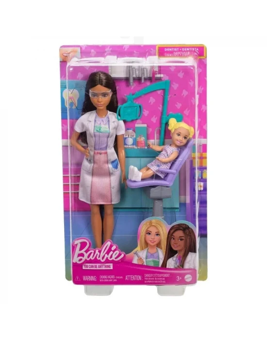 Barbie Bakım Temalı Kariyer Oyun Setleri - Dişçi JCR75