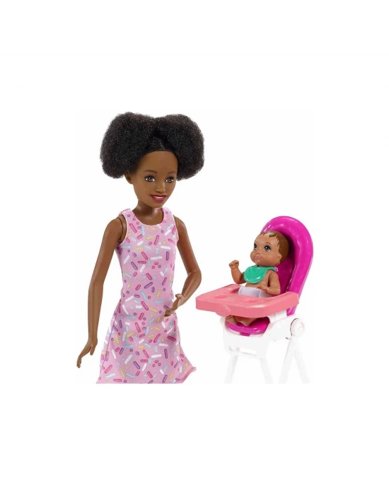 Barbie Bebek Bakıcısı Bebeği ve Aksesuarları FHY97 - GRP41