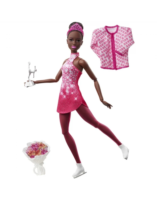Barbie Buz Pateni Sporcusu Bebek (30 cm) HCN31