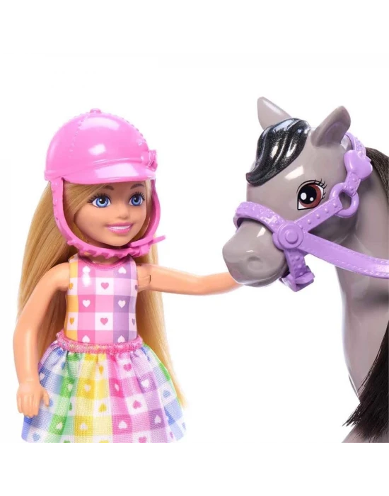 Barbie Chelsea Bebek ve Midilli Figür Seti HTK29