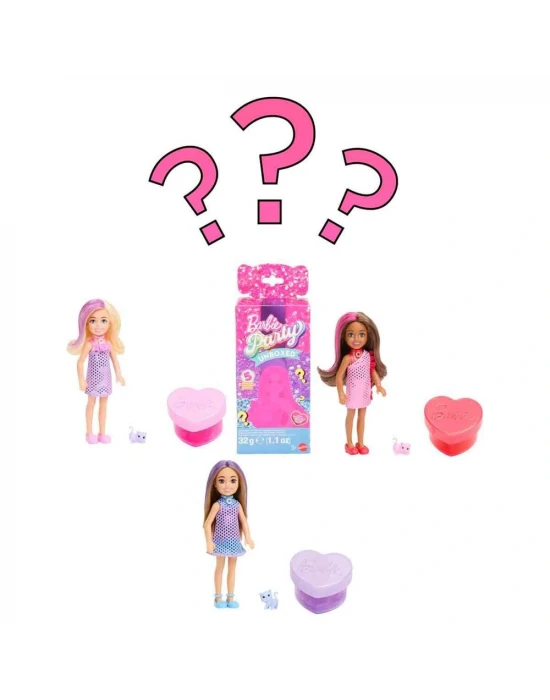 Barbie Chelsea Parti Bebeği Sürpriz Paket JFY04