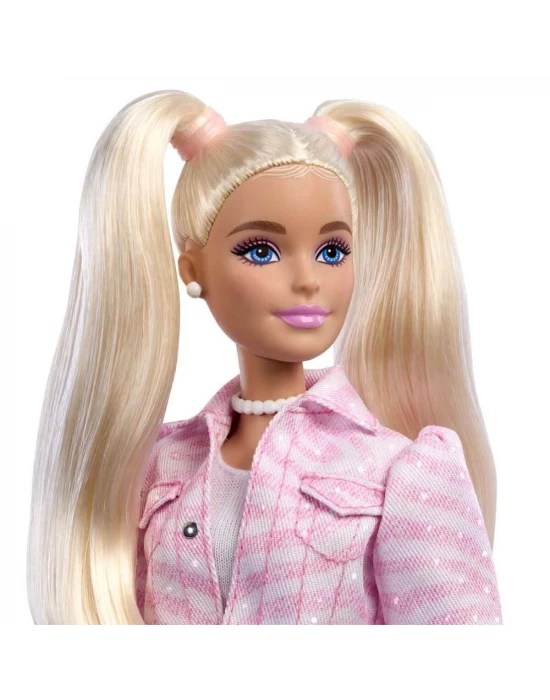 Barbie Deluxe Style Pembe Ceketli Bebek JJN69