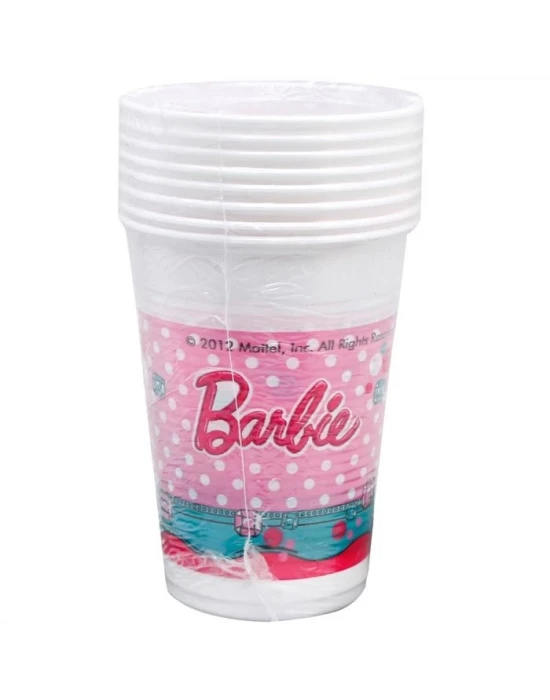 Barbie Elagant Plastik Bardak 8 Adet