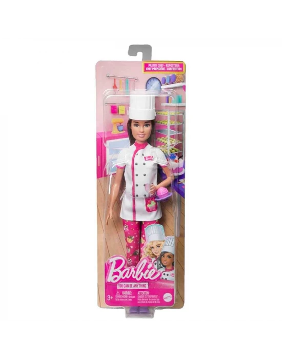 Barbie Kariyer Bebeği Pasta Şefi HKT67
