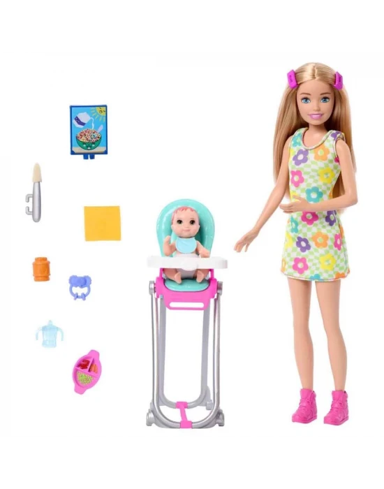 Barbie Skipper Bebek Bakıcısı Oyun Seti HTK35