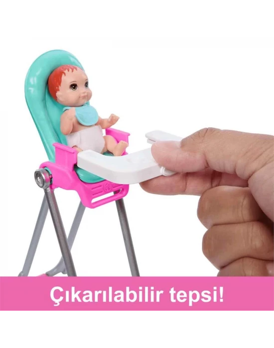 Barbie Skipper Bebek Bakıcısı Oyun Seti HTK35
