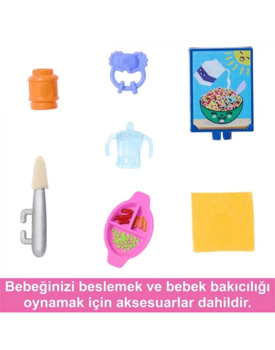 Barbie Skipper Bebek Bakıcısı Oyun Seti HTK35