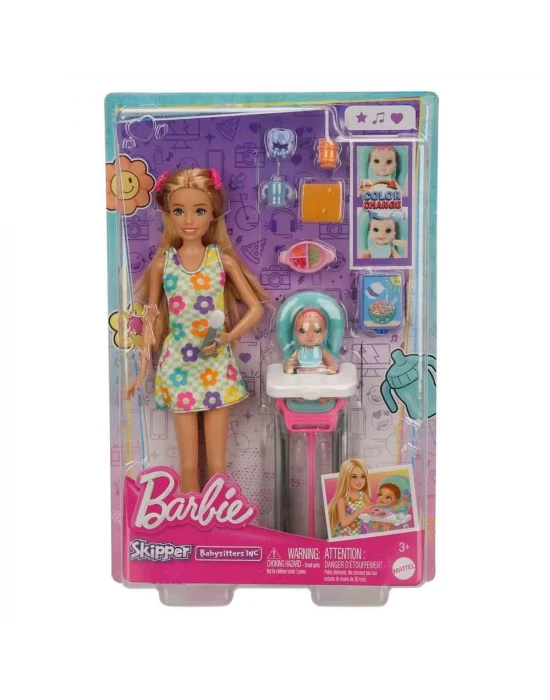 Barbie Skipper Bebek Bakıcısı Oyun Seti HTK35