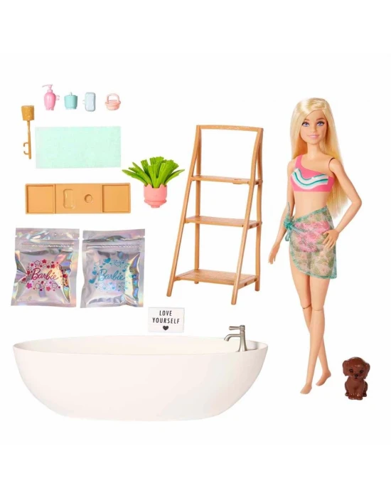 Barbie Wellness Barbienin Spa Günü Oyun Seti HKT92