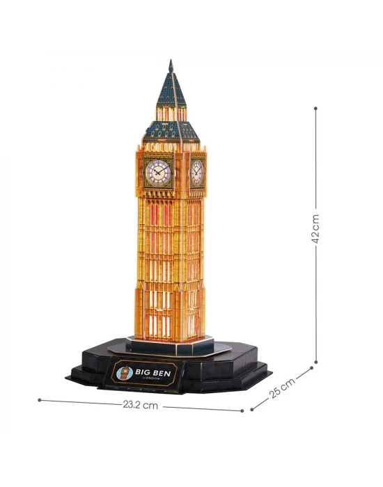 BIG BEN 3D Puzzle (Led Işıklı) L537h
