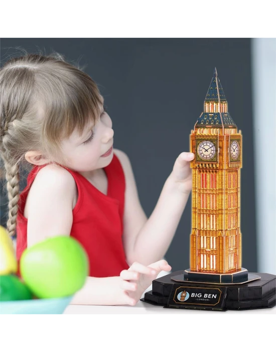 BIG BEN 3D Puzzle (Led Işıklı) L537h
