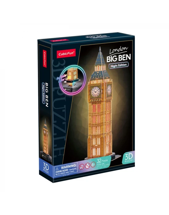 BIG BEN 3D Puzzle (Led Işıklı) L537h