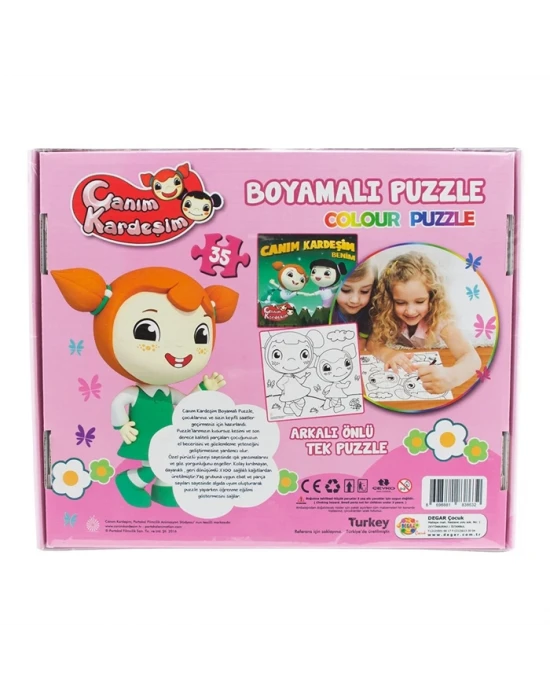 Canım Kardeşim Boyamalı Puzzle