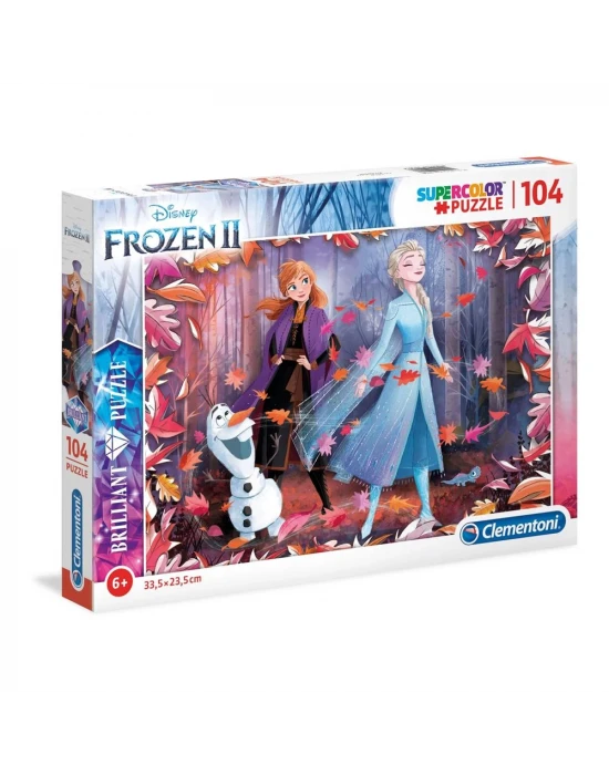 Clementoni 104 Parça Disney Frozen Brilliant Puzzle