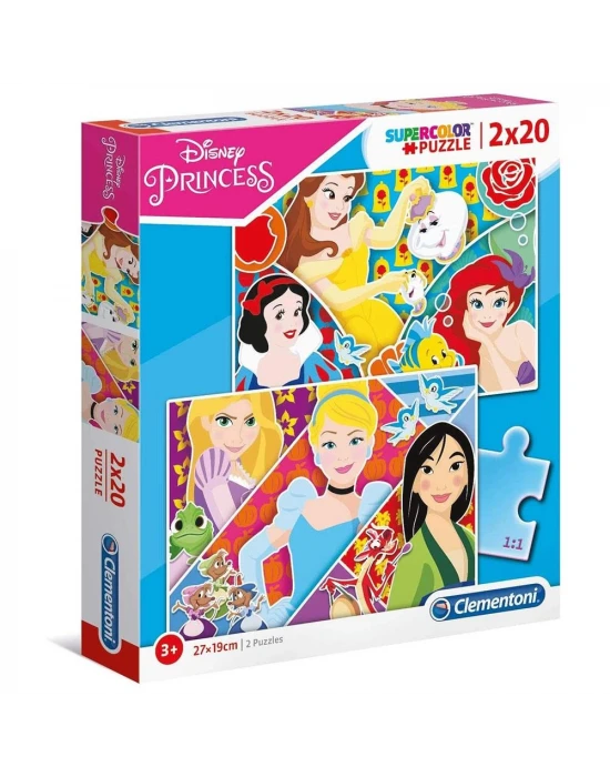 Clementoni 2x20 Parça Puzzle Princess