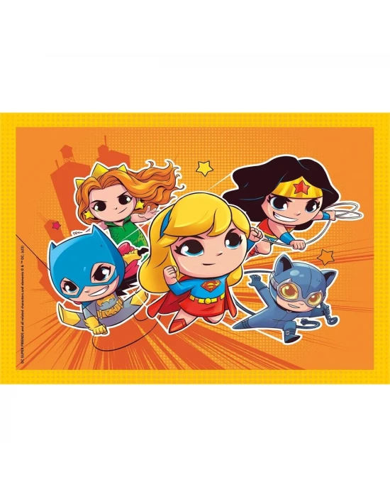 Clementoni DC Super Friends 4 in 1 Puzzle 72 Parça 21520