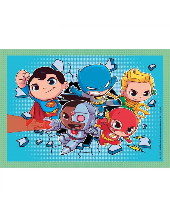 Clementoni DC Super Friends 4 in 1 Puzzle 72 Parça 21520
