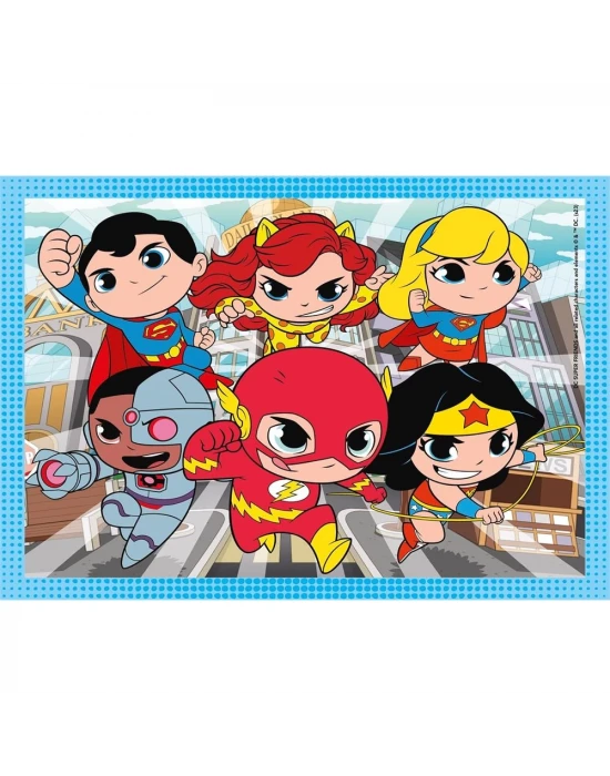 Clementoni DC Super Friends 4 in 1 Puzzle 72 Parça 21520