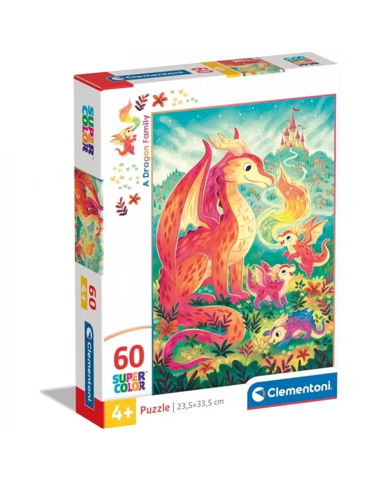 Clementoni A Dragon Family Puzzle 60 Parça 26600