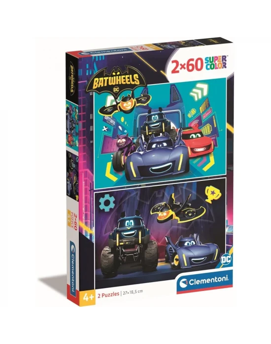 Clementoni Batwheels Puzzle 2x60 Parça 24812