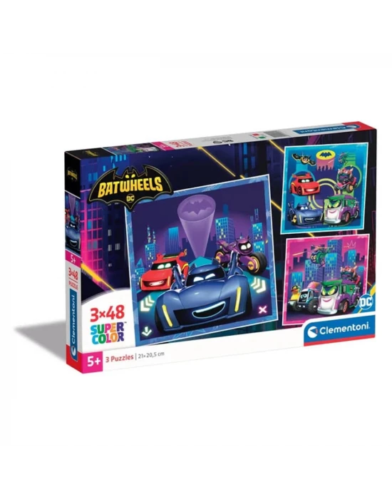 Clementoni Batwheels Puzzle 3x48 Parça 25307
