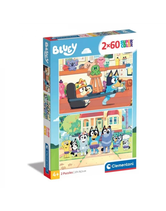 Clementoni Bluey Puzzle 2x60 Parça 24813
