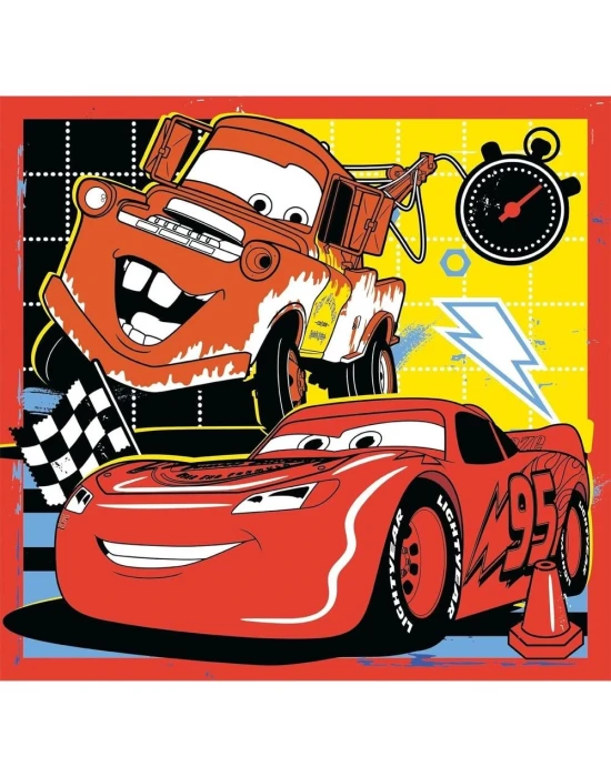 Clementoni Cars Glow Racers Puzzle 3x48 Parça 25309