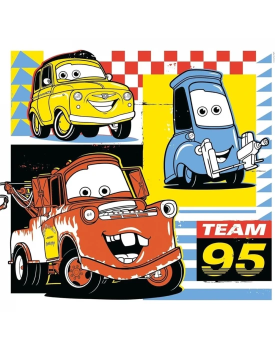 Clementoni Cars Glow Racers Puzzle 3x48 Parça 25309