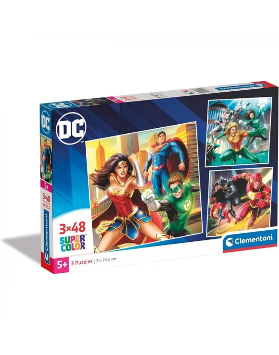 Clementoni DC Justice League Puzzle 3x48 Parça 25296