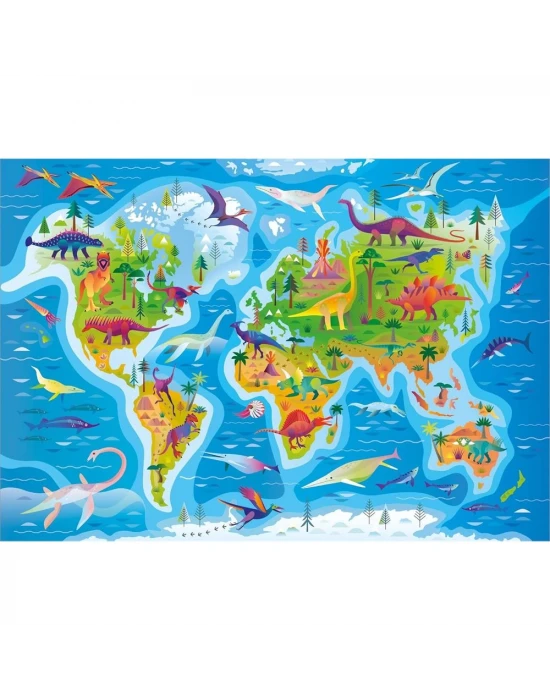 Clementoni Dinosaurs Map Puzzle 180 Parça 29790