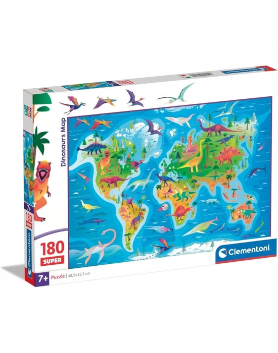 Clementoni Dinosaurs Map Puzzle 180 Parça 29790