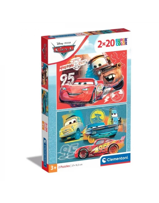Clementoni Disney Cars Puzzle 2x20 Parça 24808