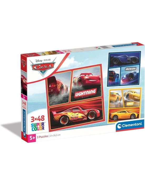 Clementoni Disney Cars Puzzle 3x48 Parça 25305