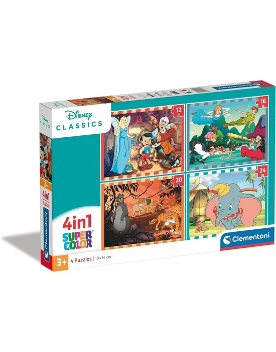 Clementoni Disney Classics 4 in 1 Puzzle 72 Parça 21523
