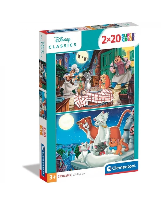 Clementoni Disney Classics Puzzle 2x20 Parça 24764