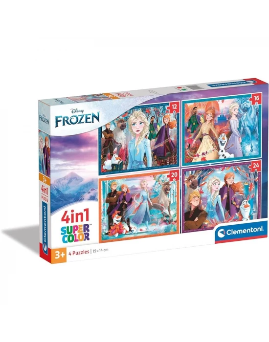 Clementoni Disney Frozen 4 in 1 Puzzle 72 Parça 21518
