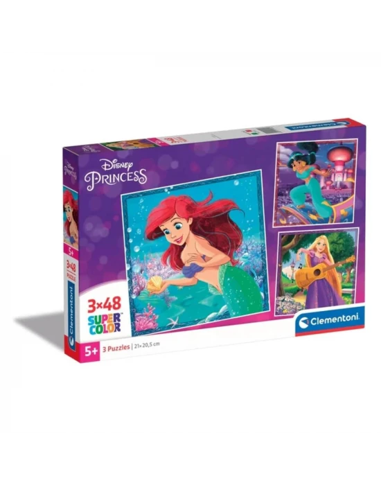 Clementoni Disney Prenses Puzzle 3x48 Parça 25304